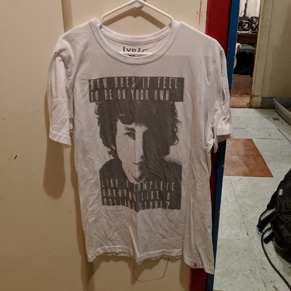 Bob dylan white tee